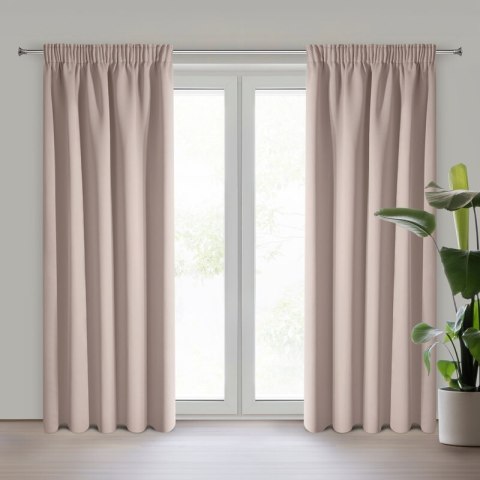 ZASŁONA GOTOWA ADLEY NA TAŚMIE 135 X 270 CM PUDROWY