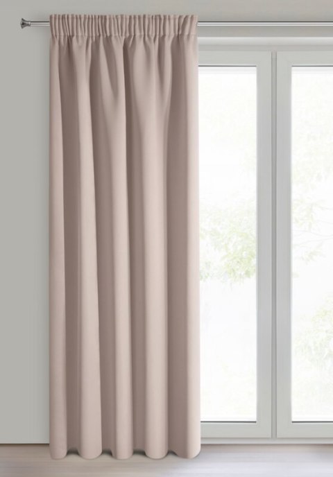 ZASŁONA GOTOWA ADLEY NA TAŚMIE 135 X 270 CM PUDROWY