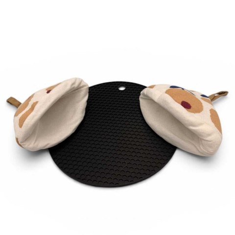 EMALIOWANY GARNEK ŻELIWNY 26cm 5L HAGE OLIWKOWY