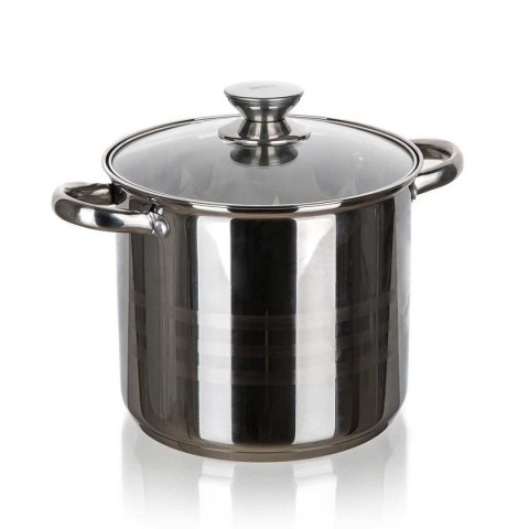 GARNEK STALOWY 20cm Z POKRYWĄ BANQUET LIVING 5,6L