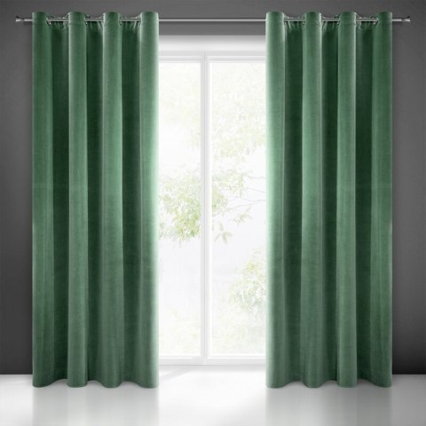 ZASŁONA GOTOWA ADELLE 140 X 250 CM CIEMNOZIELONY