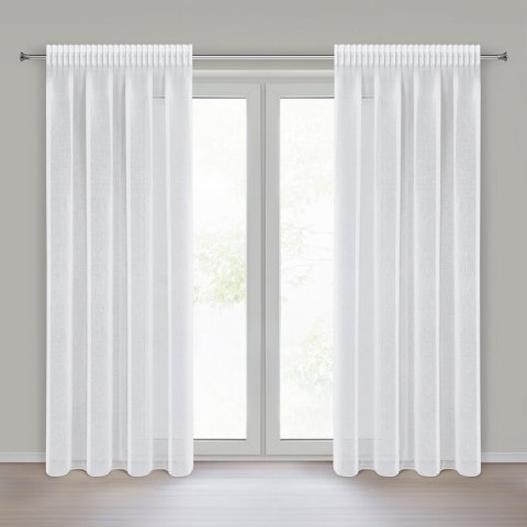 FIRANA GOTOWA ELPIDIA NA TAŚMIE 140 X 270 CM BIAŁY