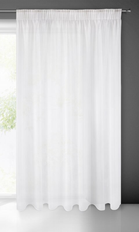 FIRANA GOTOWA SYLVIA NA TAŚMIE 350 X 250 CM BIAŁY