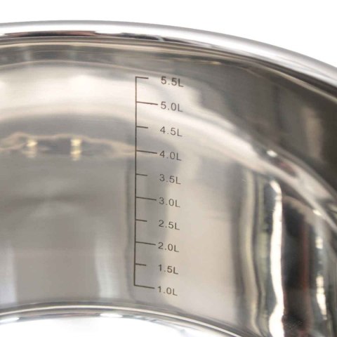 ZESTAW 6 ELEM. GARNKÓW STALOWYCH 16/20/24cm ZE SKŁADANYMI RĄCZKAMI 5664
