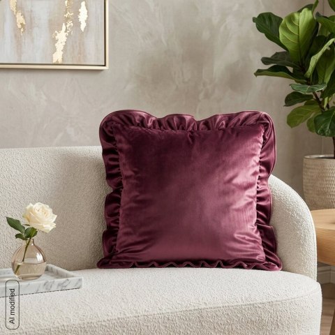 POSZEWKA BRENDA1 45 X 45 CM BURGUNDOWY