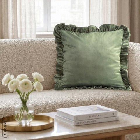 POSZEWKA BRENDA1 45 X 45 CM OLIWKOWY