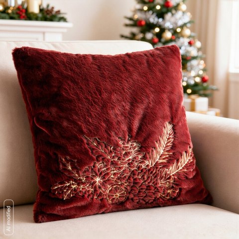 POSZEWKA ŚWIĄTECZNY 451 45 X 45 CM BORDOWY