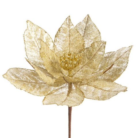 KWIAT ŚWIĄTECZNY 330 O 24 CM ZŁOTY