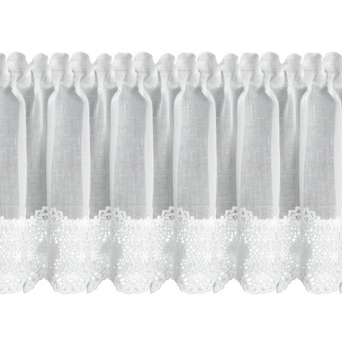 FIRANA GOTOWA KASANDRA NA TAŚMIE 150 X 40 CM BIAŁY