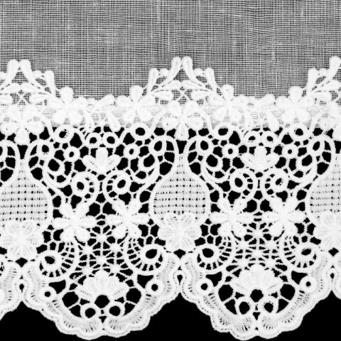 FIRANA GOTOWA KASANDRA NA TAŚMIE 150 X 70 CM BIAŁY