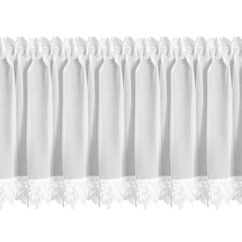FIRANA GOTOWA MARTINA NA TAŚMIE 150 X 40 CM BIAŁY