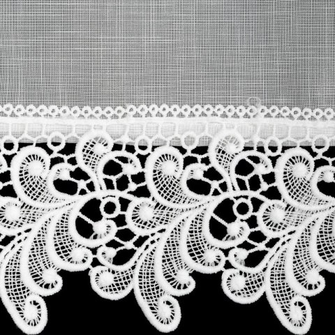 FIRANA GOTOWA MARTINA NA TAŚMIE 150 X 40 CM BIAŁY