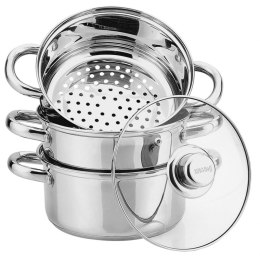 Garnek do gotowania na parze 18 cm 4 el. Kinghoff KH-3316