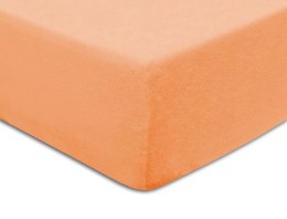 Prześcieradło frotte z gumką 220x200 cm kolor łosoś