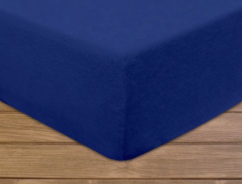 Prześcieradło frotte z gumką 160x200 cm kolor chaber