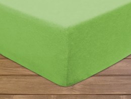 Prześcieradło frotte z gumką 140x200 cm kolor zielony