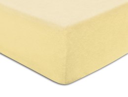Prześcieradło frotte z gumką 220x200 cm kolor krem