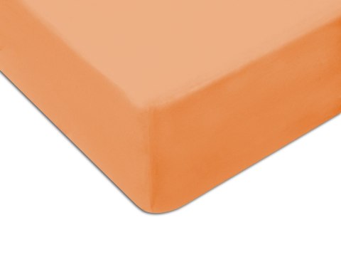 Prześcieradło jersey z gumką 180x200 cm kolor łosoś Prześcieradło jersey z gumką 180x200 cm kolor łosoś