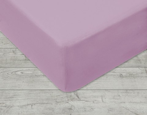 Prześcieradło jersey z gumką 180x200 cm kolor wrzos Prześcieradło jersey z gumką 180x200 cm kolor wrzos