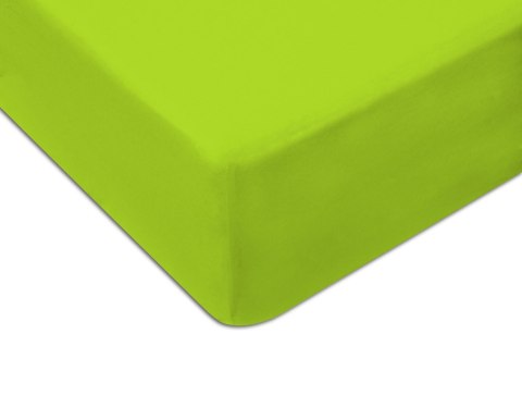 Prześcieradło jersey z gumką 160x200 cm kolor limonka Prześcieradło jersey z gumką 160x200 cm kolor limonka