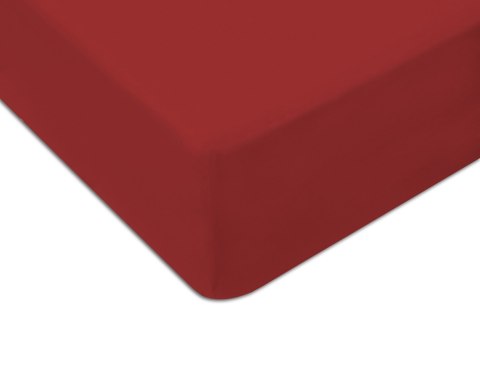 Prześcieradło jersey z gumką 220x200 cm kolor bordo Prześcieradło jersey z gumką 220x200 cm kolor bordo