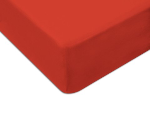 Prześcieradło jersey z gumką 220x200 cm kolor czerwony Prześcieradło jersey z gumką 220x200 cm kolor czerwony