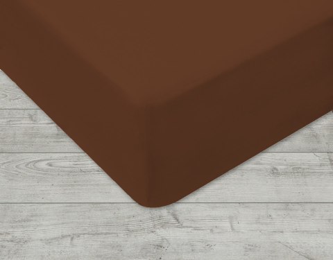 Prześcieradło jersey z gumką 220x200 cm kolor czekolada Prześcieradło jersey z gumką 220x200 cm kolor czekolada