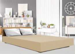 Prześcieradło jersey elastan z gumką 26 SAN kolor PIASKOWY rozmiar 140x200x30