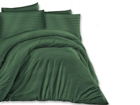 Pościel satyna bawełniana CIZGILI DARK GREEN/140x200+1posz. 70x80 EXCLUSIVE Pościel satyna bawełniana CIZGILI DARK GREEN/140x200+1posz. 70x80 EXCLUSIVE