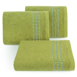 Ręcznik bawełniany Fiore 50x90 cm kolor oliwkowy