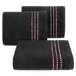 Ręcznik bawełniany Fiore 50x90 cm kolor czarny
