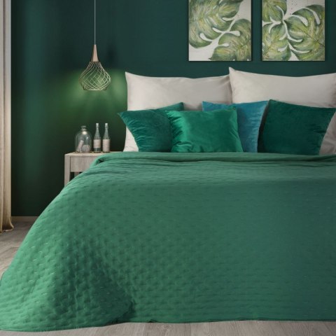 Narzuta pikowana LIBI 170x210 cm kolor ciemnozielony Narzuta pikowana LIBI 170x210 cm kolor ciemnozielony