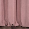 Zasłona z miękkiej tkaniny Ada 140x250 cm kolor różowy przelotki