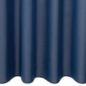 Zasłona z miękkiej tkaniny Rita 140x175 cm kolor ciemnoniebieski przelotki