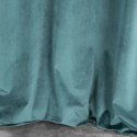 Zasłona z miękkiego welwetu Lindi 140x250 cm kolor turkusowy przelotki