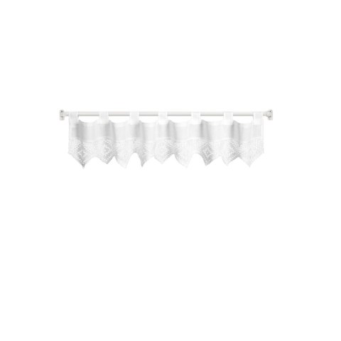 Firana gotowa Isaac kolor biały 30x150 cm szelki Firana gotowa Isaac kolor biały 30x150 cm szelki