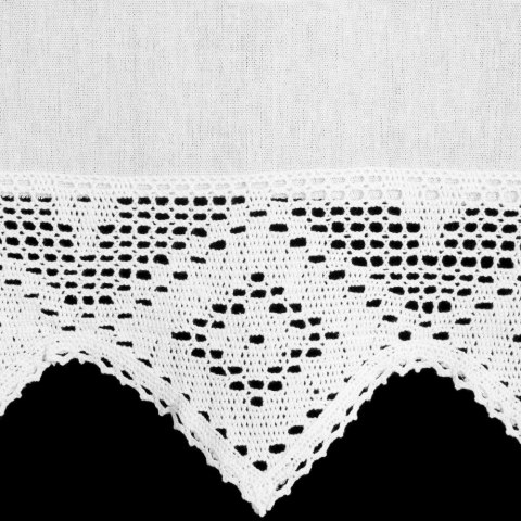 Firana gotowa Isaac kolor biały 30x150 cm szelki Firana gotowa Isaac kolor biały 30x150 cm szelki
