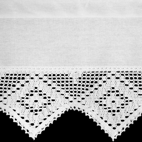 Firana gotowa Isaac kolor biały 30x150 cm tunel Firana gotowa Isaac kolor biały 30x150 cm tunel