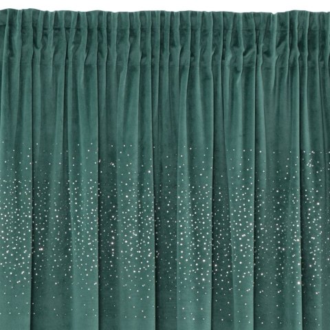 Zasłona gotowa AURORA 140x270 cm kolor turkusowy