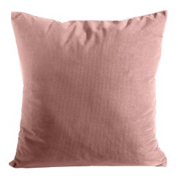Poszewka na poduszkę welwetowa Milo 45x45 kolor ciemnoróżowy
