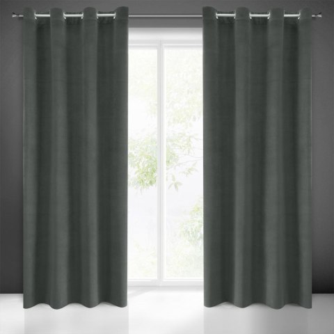 Zasłona gotowa MILO 140x250 cm kolor grafitowy