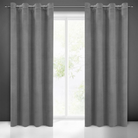 Zasłona gotowa MILO 140x250 cm kolor stalowy