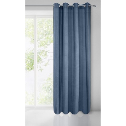 Zasłona gotowa Ibbie 140x250 cm kolor granatowy przelotki Zasłona gotowa Ibbie 140x250 cm kolor granatowy przelotki