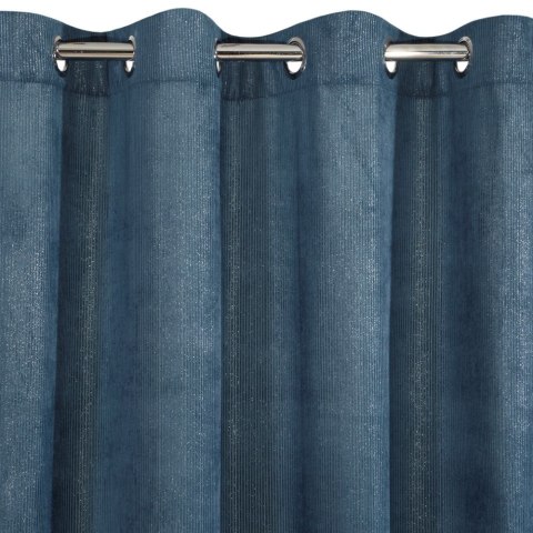 Zasłona gotowa Ibbie 140x250 cm kolor granatowy przelotki Zasłona gotowa Ibbie 140x250 cm kolor granatowy przelotki