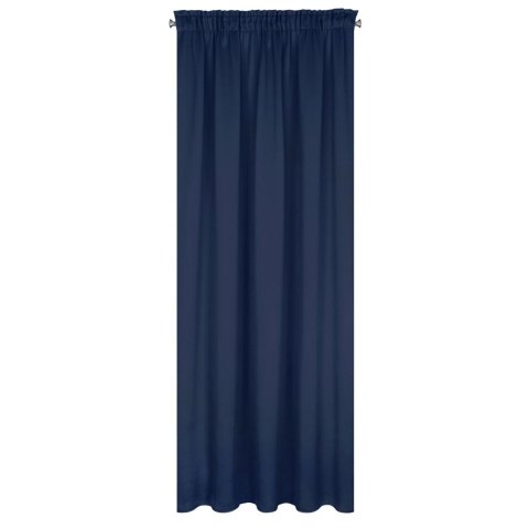 Zasłona zaciemniająca Logan 135x270 cm kolor granatowy taśma