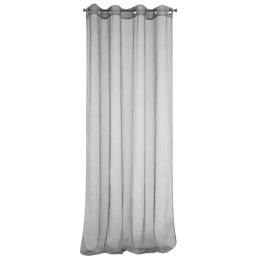 Firana gotowa Sakali kolor szary 140x250 cm przelotki