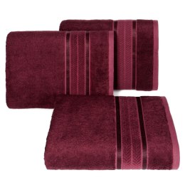 Ręcznik do kąpieli Miro z włókien bambusowych 70x140 kolor bordowy