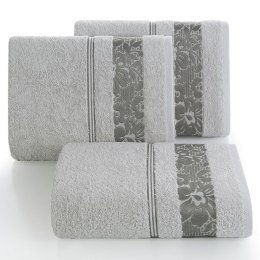 Ręcznik do ciała Sylwia z bawełny 50x90 kolor srebrny
