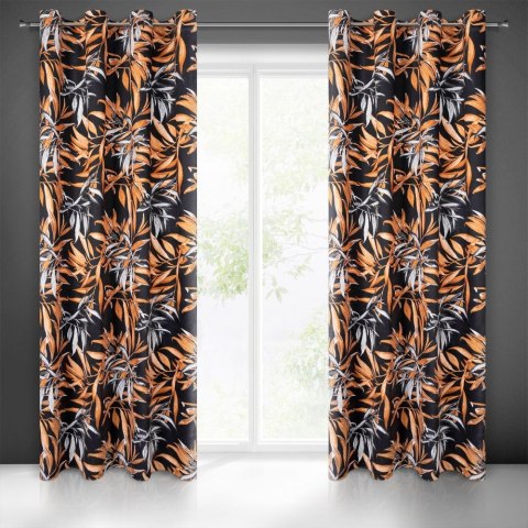 Zasłona gotowa ZOJA 140x250 cm kolor brązowy