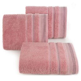 Ręcznik do rąk Pola z bawełny 30x50 kolor pudrowy